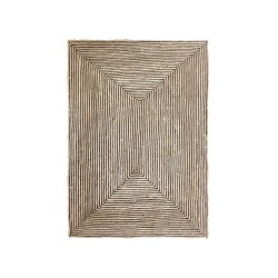 MAMBA ΧΑΛΙ ΣΑΛΟΝΙΟΥ 210x140cm ΓΙΟΥΤΑ ΦΥΣΙΚΟ ΜΑΥΡΟ