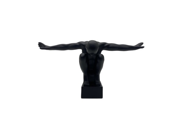 LEKO ΔΙΑΚΟΣΜΗΤΙΚΗ ΦΙΓΟΥΡΑ 17.3x13.3x33.4cm POLYRESIN ΜΑΥΡΟ