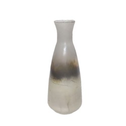 JEG ΒΑΖΟ 17x17x44cm ΓΥΑΛΙ ΧΡΥΣΟ ΜΠΡΟΝΖΕ ΑΣΗΜΙ