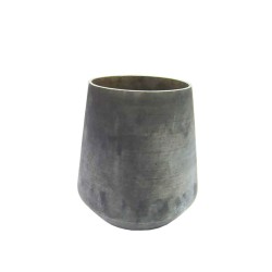 CINZA ΒΑΣΗ ΡΕΣΩ 15x15x16cm ΓΥΑΛΙ ΓΚΡΙ ΧΡΥΣΟ