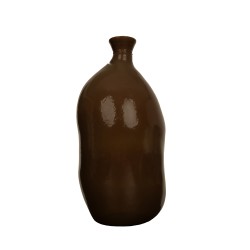 CRUSHED CARAMEL ΜΠΟΥΚΑΛΑ 25x25x50cm ΑΝΑΚΥΚΛΩΜΕΝΟ ΓΥΑΛΙ CARAMEL