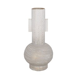 CILINDRO ΒΑΖΟ 20x20x32cm ΜΕΤΑΛΛΟ ΛΕΥΚΟ ΧΡΥΣΟ