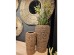 NEREA TALL ΓΛΑΣΤΡΑ SET 3ΤΜΧ 43x43x70cm SEAGRASS ΦΥΣΙΚΟ ΜΕΤΑΛΛΟ
