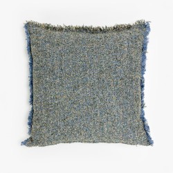 BLUING C ΔΙΑΚΟΣΜΗΤΙΚΟ ΜΑΞΙΛΑΡΙ 50x50cm ΒΑΜΒΑΚΙ ΜΠΛΕ ΒΙΣΚΟΖΗ