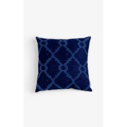 BLUEBERRY B ΔΙΑΚΟΣΜΗΤΙΚΟ ΜΑΞΙΛΑΡΙ 50x50cm ΒΑΜΒΑΚΙ ΜΠΛΕ ΒΕΛΟΥΔΟ