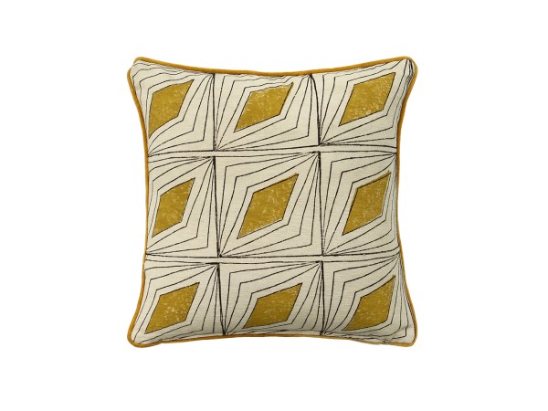 SAMOAN A ΔΙΑΚΟΣΜΗΤΙΚΟ ΜΑΞΙΛΑΡΙ 50x50cm ΒΑΜΒΑΚΙ ΜΠΕΖ DIJON ΒΙΣΚΟΖΗ