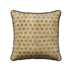 SAMOAN B ΔΙΑΚΟΣΜΗΤΙΚΟ ΜΑΞΙΛΑΡΙ 50x50cm ΒΑΜΒΑΚΙ ΜΠΕΖ DIJON ΒΙΣΚΟΖΗ