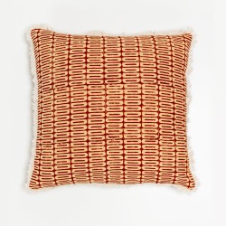 FIRED BRICK A ΔΙΑΚΟΣΜΗΤΙΚΟ ΜΑΞΙΛΑΡΙ 50x50cm ΒΑΜΒΑΚΙ ΚΕΡΑΜΙΔΙ ΜΠΕΖ ΒΙΣΚΟΖΗ