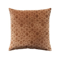 RUSSET B ΔΙΑΚΟΣΜΗΤΙΚΟ ΜΑΞΙΛΑΡΙ 50x50cm ΒΑΜΒΑΚΙ CARAMEL ΜΠΕΖ ΒΙΣΚΟΖΗ