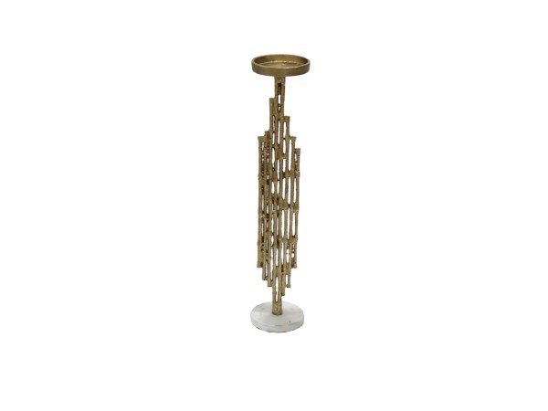 REED 49,5 ΚΗΡΟΠΗΓΙΟ 10x10x50cm ΑΛΟΥΜΙΝΙΟ ΧΡΥΣΟ ANTIQUE ΛΕΥΚΟ ΜΑΡΜΑΡΟ REED 49,5 ΚΗΡΟΠΗΓΙΟ 10x10x50cm ΑΛΟΥΜΙΝΙΟ ΧΡΥΣΟ ANTIQUE ΛΕΥΚΟ ΜΑΡΜΑΡΟ