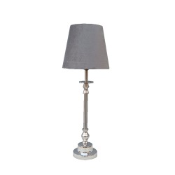 HELGE ΦΩΤΙΣΤΙΚΟ ΕΠΙΤΡΑΠΕΖΙΟ 12x18x51cm ΑΛΟΥΜΙΝΙΟ ΑΣΗΜΙ ΒΕΛΟΥΔΟ ΓΚΡΙ