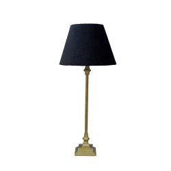 REMY ΦΩΤΙΣΤΙΚΟ ΕΠΙΤΡΑΠΕΖΙΟ 14x25x57cm ΑΛΟΥΜΙΝΙΟ ΧΡΥΣΟ ΑΝΤΙΚΕ ΒΕΛΟΥΔΟ ΜΑΥΡΟ