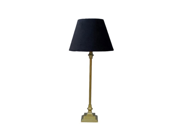 REMY ΦΩΤΙΣΤΙΚΟ ΕΠΙΤΡΑΠΕΖΙΟ 14x25x57cm ΑΛΟΥΜΙΝΙΟ ΧΡΥΣΟ ΑΝΤΙΚΕ ΒΕΛΟΥΔΟ ΜΑΥΡΟ