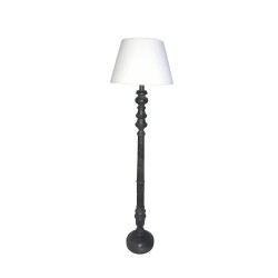 VICTORIEN ΦΩΤΙΣΤΙΚΟ ΕΠΙΔΑΠΕΔΙΟ 28x45x163cm ΞΥΛΟ ΜΑΥΡΟ ΥΦΑΣΜΑ ΛΕΥΚΟ