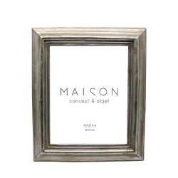 REMEL ΚΟΡΝΙΖΑ 28x3x33cm POLYRESIN ΑΣΗΜΙ ΓΥΑΛΙ
