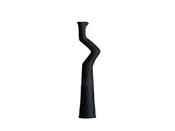 EMPLIR ΒΑΖΟ 9x6x24cm POLYRESIN ΜΑΥΡΟ ΜΑΤ