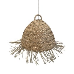 SYROS ΦΩΤΙΣΤΙΚΟ ΟΡΟΦΗΣ 40x40x27cm SEAGRASS ΦΥΣΙΚΟ