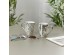 CHIC ΚΟΥΠΑ 8x8x11cm NEW BONE CHINA ΛΕΥΚΟ SILVER