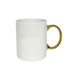 GOLDIE ΚΟΥΠΑ 8x8x10cm NEW BONE CHINA ΛΕΥΚΟ ΧΡΥΣΟ