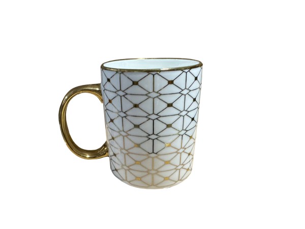 GOLDIE ΚΟΥΠΑ 8x8x11cm NEW BONE CHINA ΛΕΥΚΟ ΧΡΥΣΟ GOLDIE ΚΟΥΠΑ 8x8x11cm NEW BONE CHINA ΛΕΥΚΟ ΧΡΥΣΟ