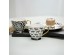 SAFARI ΚΟΥΠΑ 11x11x9cm NEW BONE CHINA ΛΕΥΚΟ ΜΑΥΡΟ ΧΡΥΣΟ