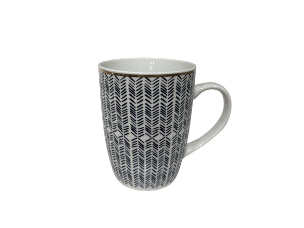 ALL TIME ΚΟΥΠΑ 8x8x11cm NEW BONE CHINA ΛΕΥΚΟ ΜΠΛΕ ΧΡΥΣΟ
