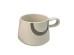 SCANDI ΚΟΥΠΑ 8x8x8cm NEW BONE CHINA ΛΕΥΚΟ ΓΚΡΙ ΑΝΟΙΧΤΟ