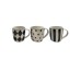 JOLIE ΚΟΥΠΑ ESPRESSO SET 6ΤΜΧ 7x5.1x6.8cm NEW BONE CHINA ΛΕΥΚΟ ΜΑΥΡΟ ΧΡΥΣΟ