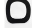 ABSTRACT OVAL ΒΑΖΟ 37x6x50cm ΑΛΟΥΜΙΝΙΟ ΜΑΥΡΟ