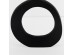 ABSTRACT CIRCLE ΒΑΖΟ 26x4x31cm ΑΛΟΥΜΙΝΙΟ ΜΑΥΡΟ