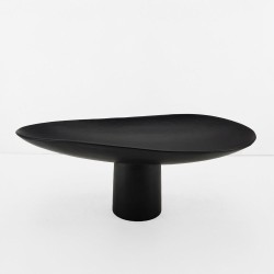 DUNE ΠΛΑΤΩ ΜΕ ΠΟΔΙ 46x25x18cm ΑΛΟΥΜΙΝΙΟ ΜΑΥΡΟ