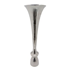 LUXOR ΒΑΖΟ 30x30x99cm ΑΛΟΥΜΙΝΙΟ SILVER NICKEL
