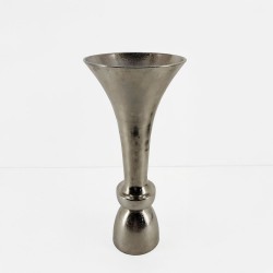 LUXOR ΒΑΖΟ 23x23x50cm ΑΛΟΥΜΙΝΙΟ SILVER NICKEL