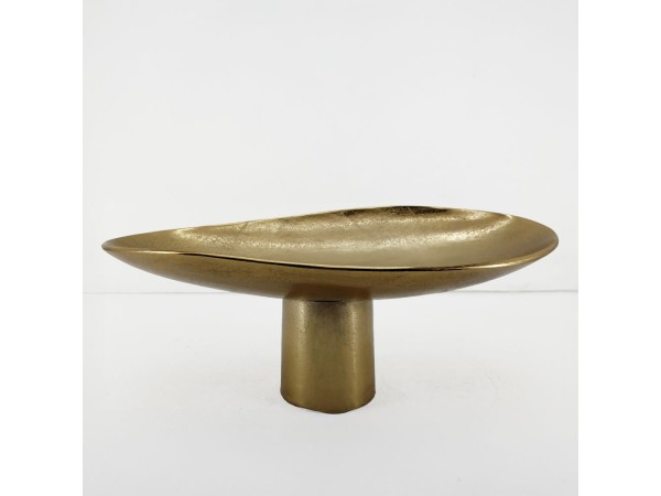 DUNE ΠΛΑΤΩ ΜΕ ΠΟΔΙ 46x26x18cm ΑΛΟΥΜΙΝΙΟ ΧΡΥΣΟ DUNE ΠΛΑΤΩ ΜΕ ΠΟΔΙ 46x26x18cm ΑΛΟΥΜΙΝΙΟ ΧΡΥΣΟ