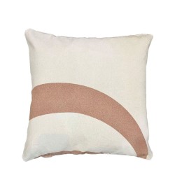MAYRA A ΔΙΑΚΟΣΜΗΤΙΚΟ ΜΑΞΙΛΑΡΙ 45x45cm ΒΑΜΒΑΚΙ ΜΠΕΖ POLYESTER