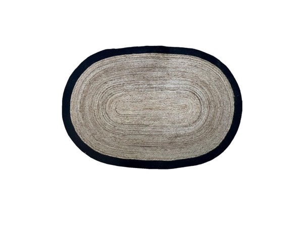 SHYLA ΧΑΛΙ ΣΑΛΟΝΙΟΥ ΟΒΑΛ 140x210cm ΓΙΟΥΤΑ ΦΥΣΙΚΟ ΜΑΥΡΟ ΒΑΜΒΑΚΙ SHYLA ΧΑΛΙ ΣΑΛΟΝΙΟΥ ΟΒΑΛ 140x210cm ΓΙΟΥΤΑ ΦΥΣΙΚΟ ΜΑΥΡΟ ΒΑΜΒΑΚΙ
