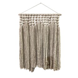 ANOUK ΔΙΑΚΟΣΜΗΤΙΚΟ ΤΟΙΧΟΥ 80x100cm ΒΑΜΒΑΚΙ ΦΥΣΙΚΟ POLYESTER