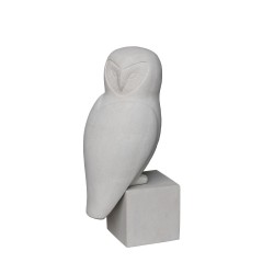 WISE OWL ΔΙΑΚΟΣΜΗΤΙΚΗ ΚΟΥΚΟΥΒΑΓΙΑ 27x24x67cm ΤΕΧΝΗΤΗ ΠΕΤΡΑ ΜΠΕΖ