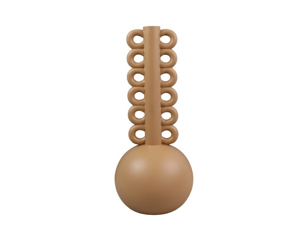 THYRA ΒΑΖΟ 15x15x34cm POLYRESIN TERRACOTTA