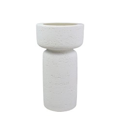 INGER ΚΗΡΟΠΗΓΙΟ 11x11x21cm POLYRESIN ΛΕΥΚΟ