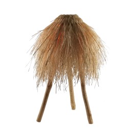 MANILA ΦΩΤΙΣΤΙΚΟ ΕΠΙΤΡΑΠΕΖΙΟ 45x45x54cm RATTAN ΦΥΣΙΚΟ ΞΥΛΟ