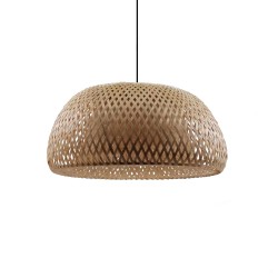 CONGO ΦΩΤΙΣΤΙΚΟ ΟΡΟΦΗΣ 45x45x22cm RATTAN ΦΥΣΙΚΟ