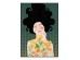 BOTANICAL LADY ΠΙΝΑΚΑΣ ΔΙΑΚΟΣΜΗΣΗΣ 50x70x3cm ΚΑΜΒΑΣ ΠΟΛΥΧΡΩΜΟ ΞΥΛΟ ΜΑΥΡΟ