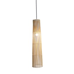 SIKKIM ΦΩΤΙΣΤΙΚΟ ΟΡΟΦΗΣ 19x19x83cm ΜΕΤΑΛΛΟ ΦΥΣΙΚΟ BAMBOO
