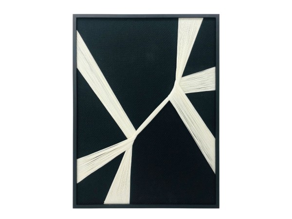 GENTLE WHISPERS ΠΙΝΑΚΑΣ ΔΙΑΚΟΣΜΗΣΗΣ 60x80x3cm ΞΥΛΟ ΜΑΥΡΟ ΛΕΥΚΟ ΝΗΜΑ ΜΑΥΡΟ