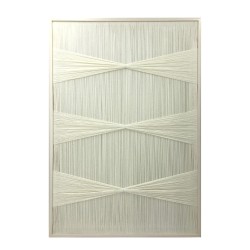 NO REGRETS ΠΙΝΑΚΑΣ ΔΙΑΚΟΣΜΗΣΗΣ 80x120x3cm ΞΥΛΟ ΛΕΥΚΟ ΝΗΜΑ ΛΕΥΚΟ