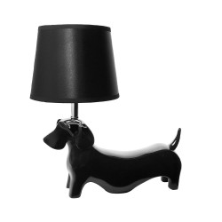 SHEPHERD ΦΩΤΙΣΤΙΚΟ ΕΠΙΤΡΑΠΕΖΙΟ 35x19x36cm POLYRESIN ΜΑΥΡΟ