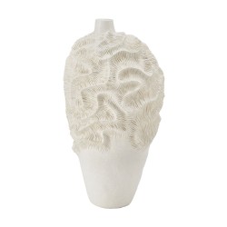 CORALLI ΒΑΖΟ 22x23x42cm POLYRESIN ΛΕΥΚΟ