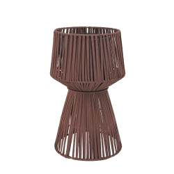 ROPE ΚΑΣΠΩ 32x32x55cm ΜΕΤΑΛΛΟ ΚΑΦΕ ΣΧΟΙΝΙ
