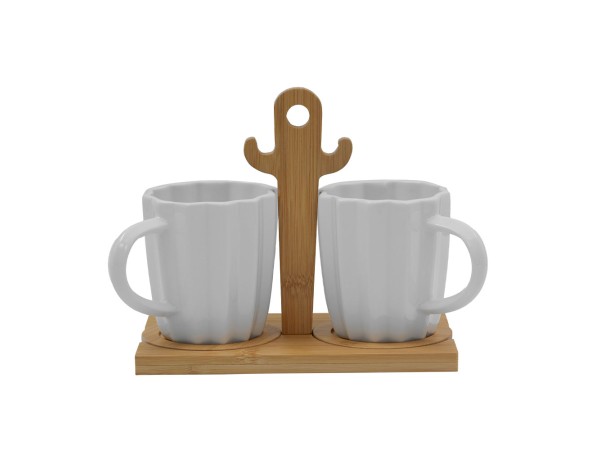 CACTUS ΚΟΥΠΑ ESPRESSO 20x12x17cm ΠΟΡΣΕΛΑΝΗ ΛΕΥΚΟ ΦΥΣΙΚΟ BAMBOO CACTUS ΚΟΥΠΑ ESPRESSO 20x12x17cm ΠΟΡΣΕΛΑΝΗ ΛΕΥΚΟ ΦΥΣΙΚΟ BAMBOO